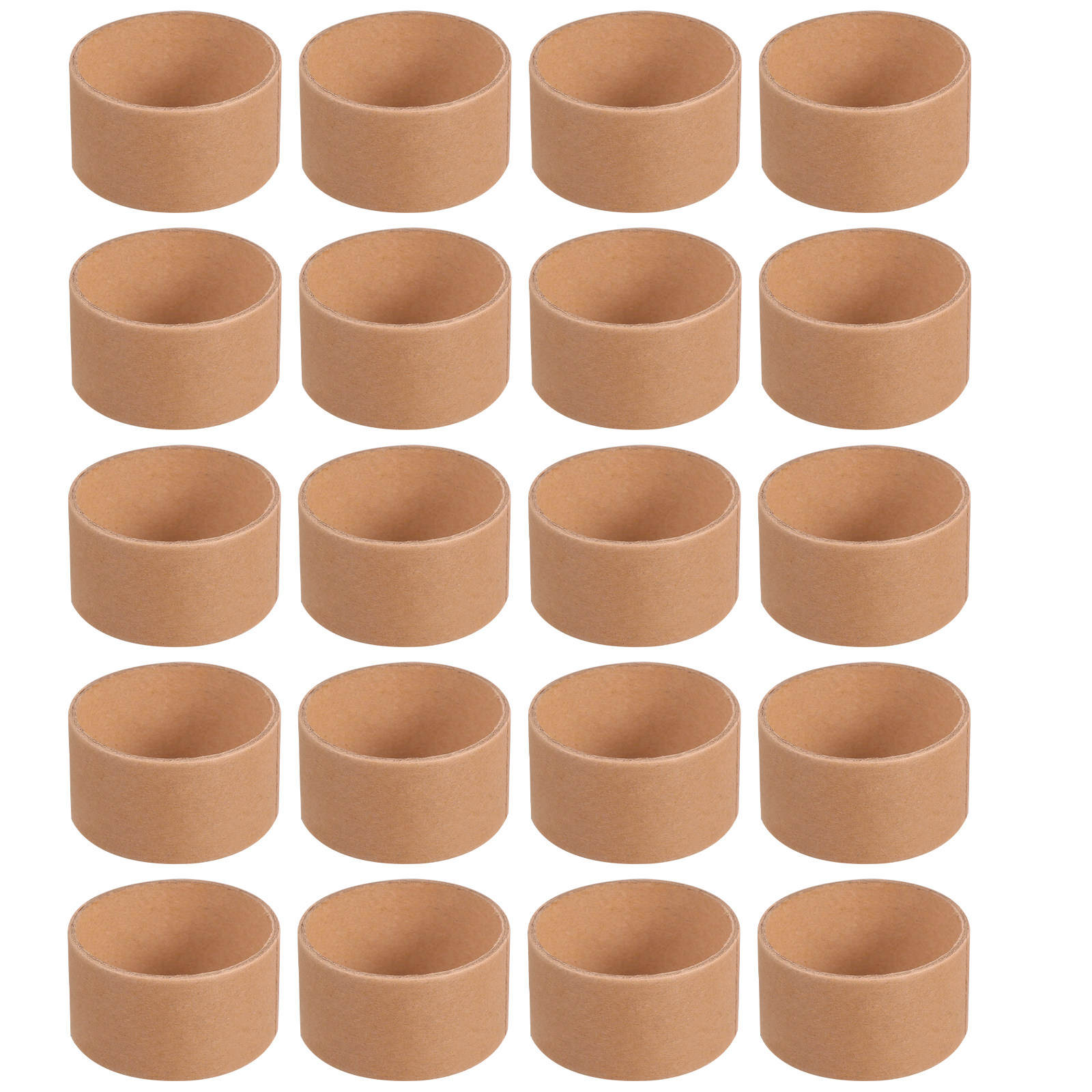 Art Craft Cardboard - 20개입, 둥근 모양의 갈색 골판지 튜브,