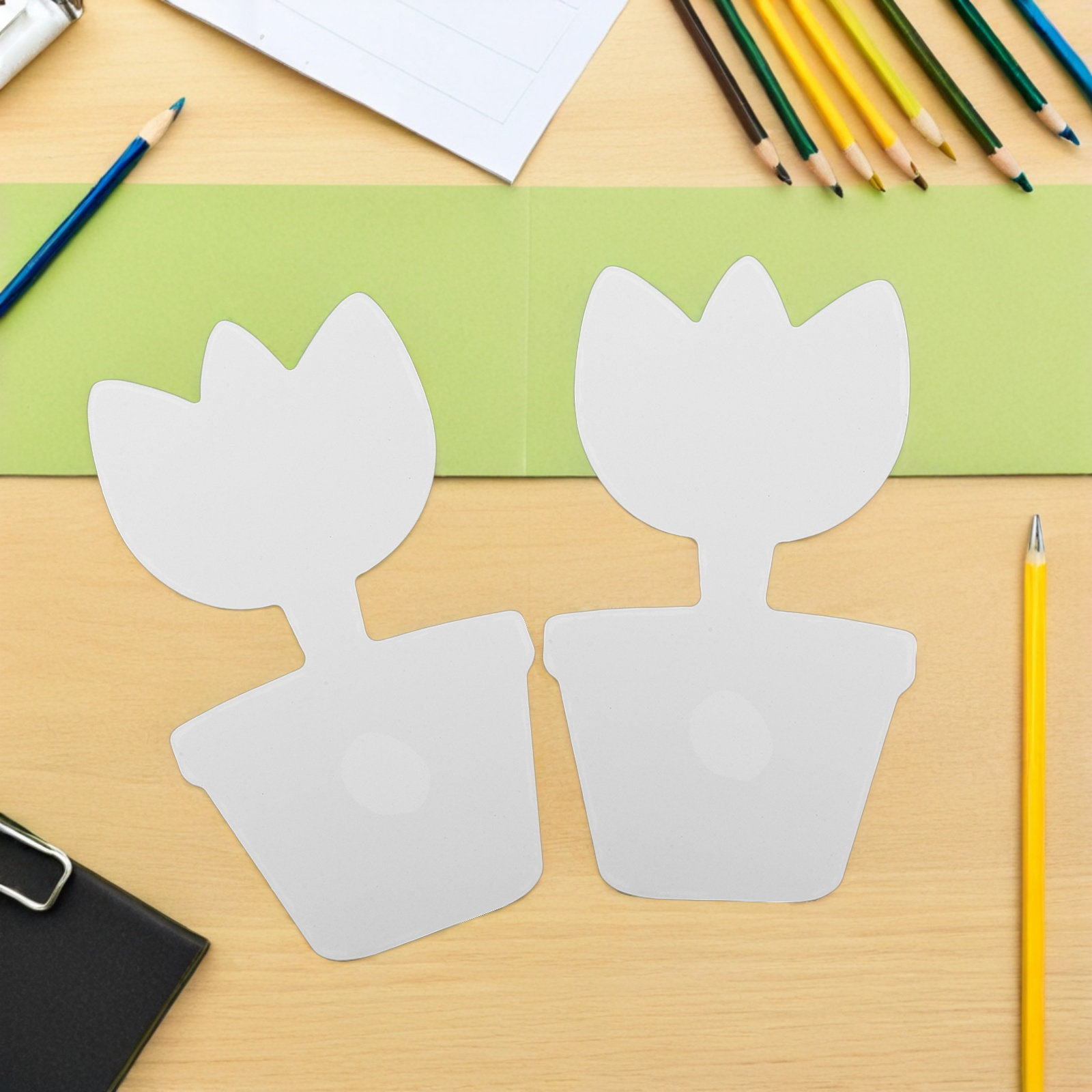 20개들이 DIY 미완성 꽃 화분 모양의 종이 조각 세 - Art Craft Cardboard 리뷰 및 가격