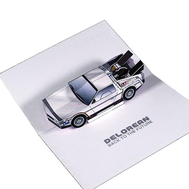 미래로 돌아 가기 팝업 카드 DMC-12 자동차 수제  - Art Craft Cardboard 리뷰 및 가격