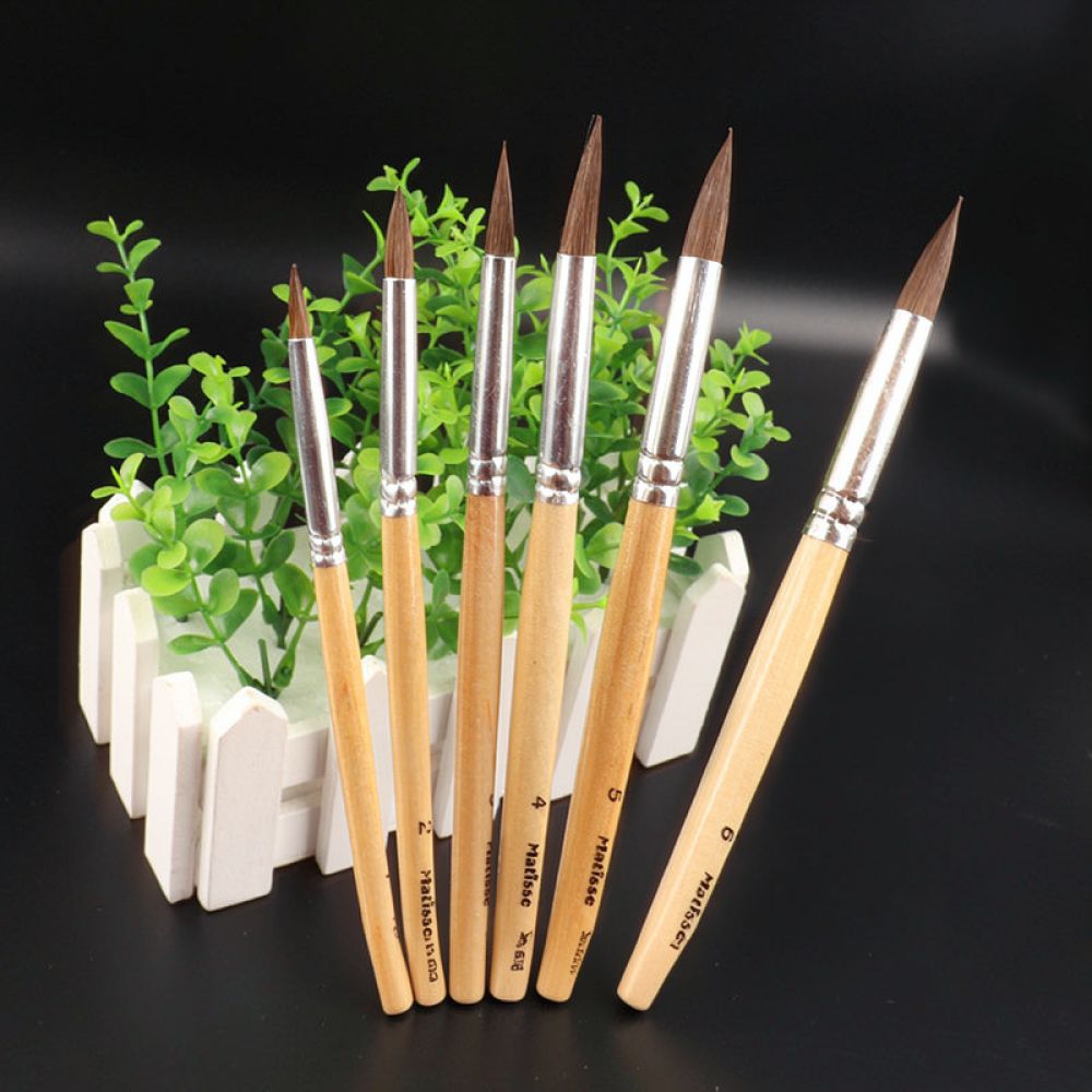섬세한 붓털을 가진 울프 헤어 수채화 및 구아슈 붓 세 - Gouache Paint Set 리뷰 및 가격