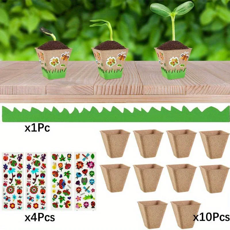 DIY 종이 화분 공예 키트 (돔형 덮개 포함) 창의적 - Art And Craft For Nursery 리뷰 및 가격