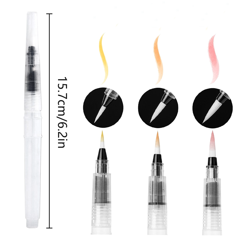 3/36PCS 워터 브러쉬 펜, 리필 가능한 수채화 브 - Gouache Paint Set 리뷰 및 가격