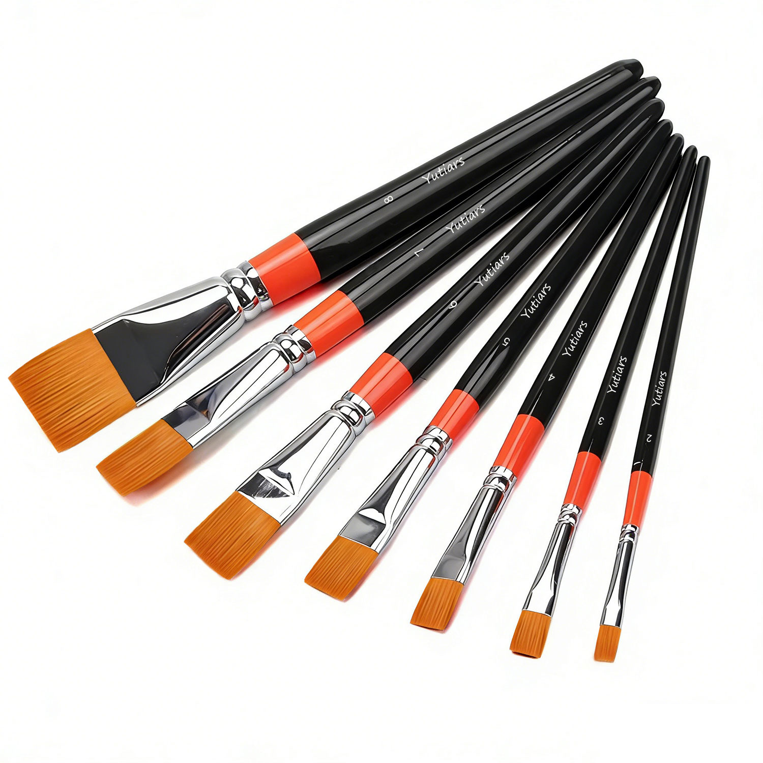 8개 전문가용 플랫 아티스트 페인트 브러쉬 세트, 수채 - Gouache Paint Set 리뷰 및 가격