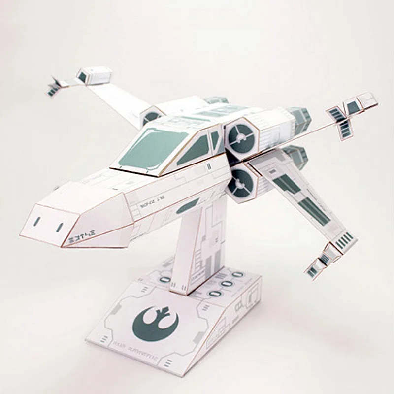 X-WING 전투기 백서 모델 미니 3D 큐브 그림 P - Art Craft Cardboard 리뷰 및 가격